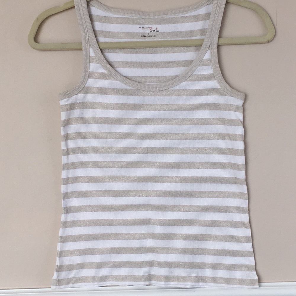 New York & Company Striped Tank
